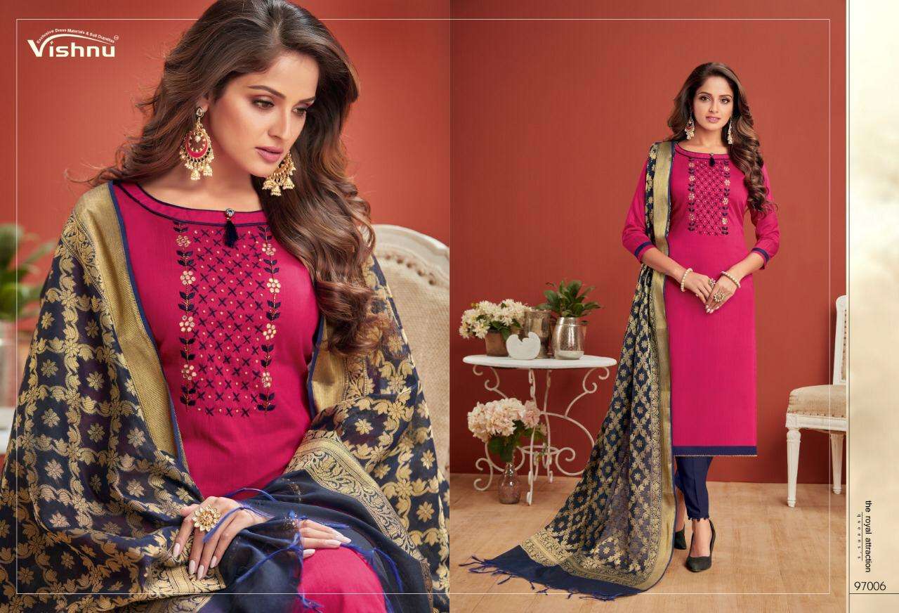 CHAHAT VOL-3 BY VISHNU PRINTS 97001 TO 97012 SERIES BEAUTIFUL SUITS STYLISH FANCY COLORFUL PARTY WEAR & ETHNIC WEAR POLY COTTON PRINTED DRESSES AT WHOLESALE PRICE