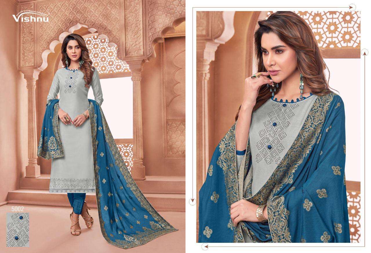 NAJNI BY VISHNU PRINTS 5001 TO 5012 SERIES BEAUTIFUL SUITS STYLISH FANCY COLORFUL PARTY WEAR & ETHNIC WEAR POLY COTTON PRINTED DRESSES AT WHOLESALE PRICE