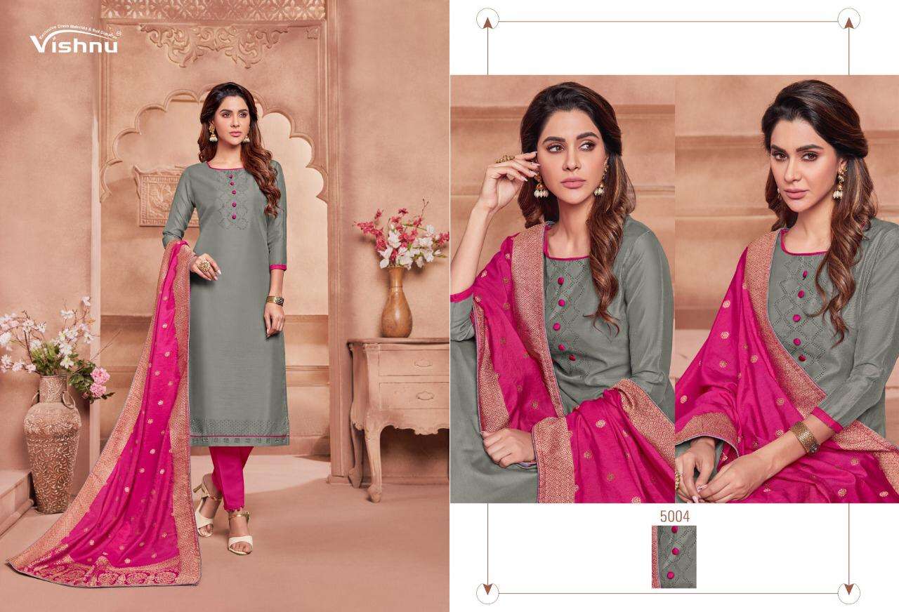 NAJNI BY VISHNU PRINTS 5001 TO 5012 SERIES BEAUTIFUL SUITS STYLISH FANCY COLORFUL PARTY WEAR & ETHNIC WEAR POLY COTTON PRINTED DRESSES AT WHOLESALE PRICE