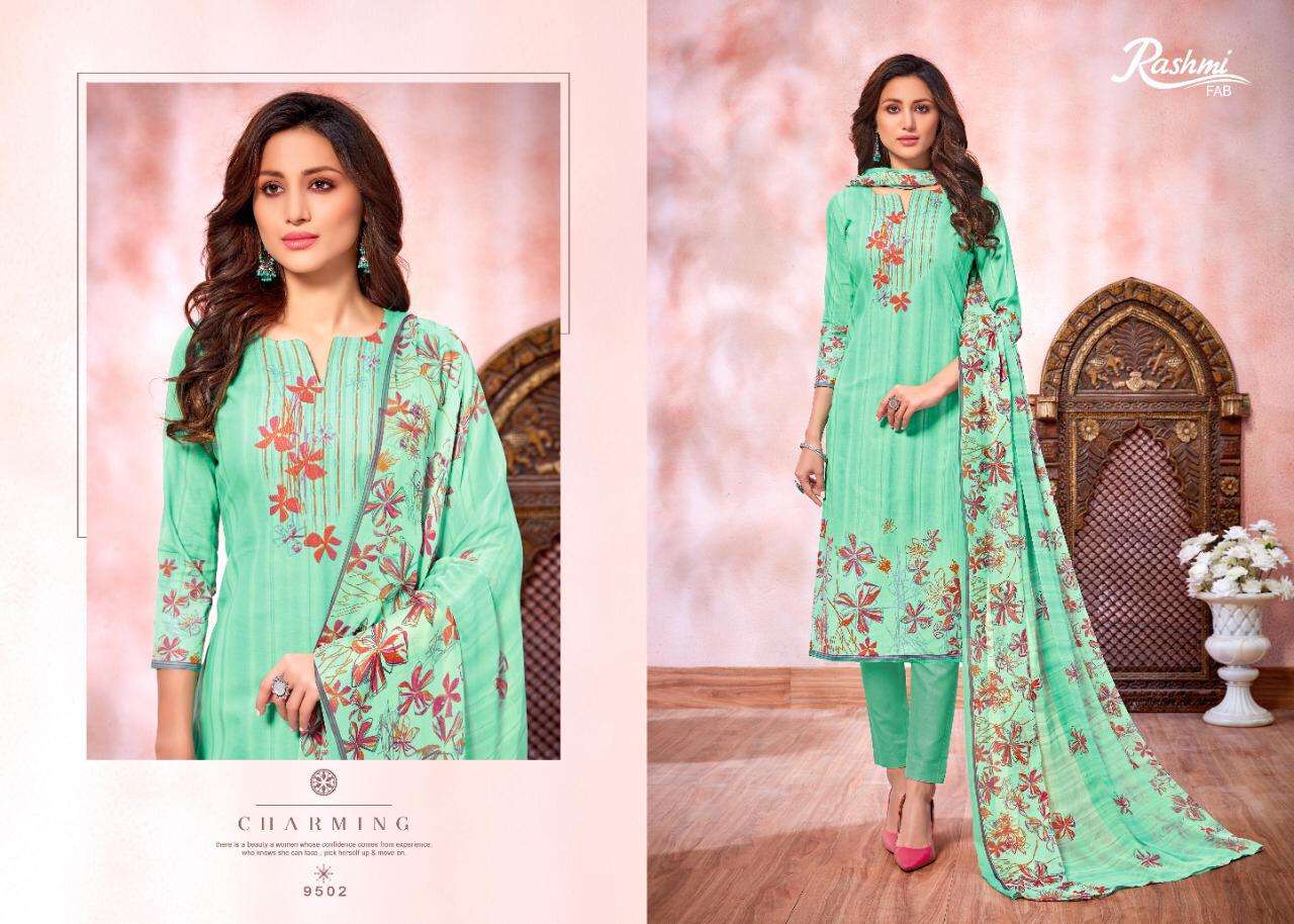 SAFINA VOL-6 BY RAMSHI FAB 9501 TO 9510 SERIES BEAUTIFUL SUITS STYLISH FANCY COLORFUL PARTY WEAR & ETHNIC WEAR CAMBRIC PRINTED DRESSES AT WHOLESALE PRICE