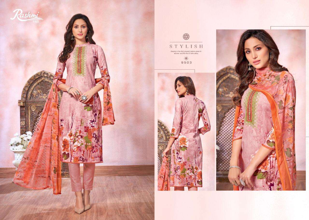SAFINA VOL-6 BY RAMSHI FAB 9501 TO 9510 SERIES BEAUTIFUL SUITS STYLISH FANCY COLORFUL PARTY WEAR & ETHNIC WEAR CAMBRIC PRINTED DRESSES AT WHOLESALE PRICE