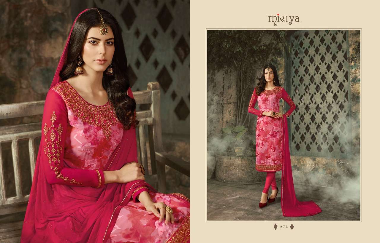 MIRAYA VOL-10 BY AARAV TRENDZ 275 TO 281 SERIES DESIGNER PATIYALA SUITS COLLECTION BEAUTIFUL STYLISH FANCY COLORFUL PARTY WEAR & ETHNIC WEAR DIGITAL PRINTED BRASSO EMBROIDERY DRESSES AT WHOLESALE PRICE