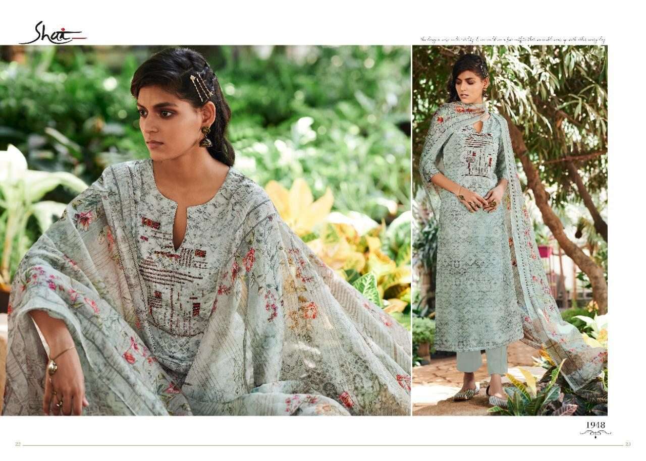 FLORIN BY SHAI 1941 TO 1950 SERIES BEAUTIFUL STYLISH FANCY COLORFUL DESIGNER PARTY WEAR & ETHNIC WEAR PURE BEMBERG SILK DIGITAL PRINTED WITH HANDWORK DRESSES AT WHOLESALE PRICE