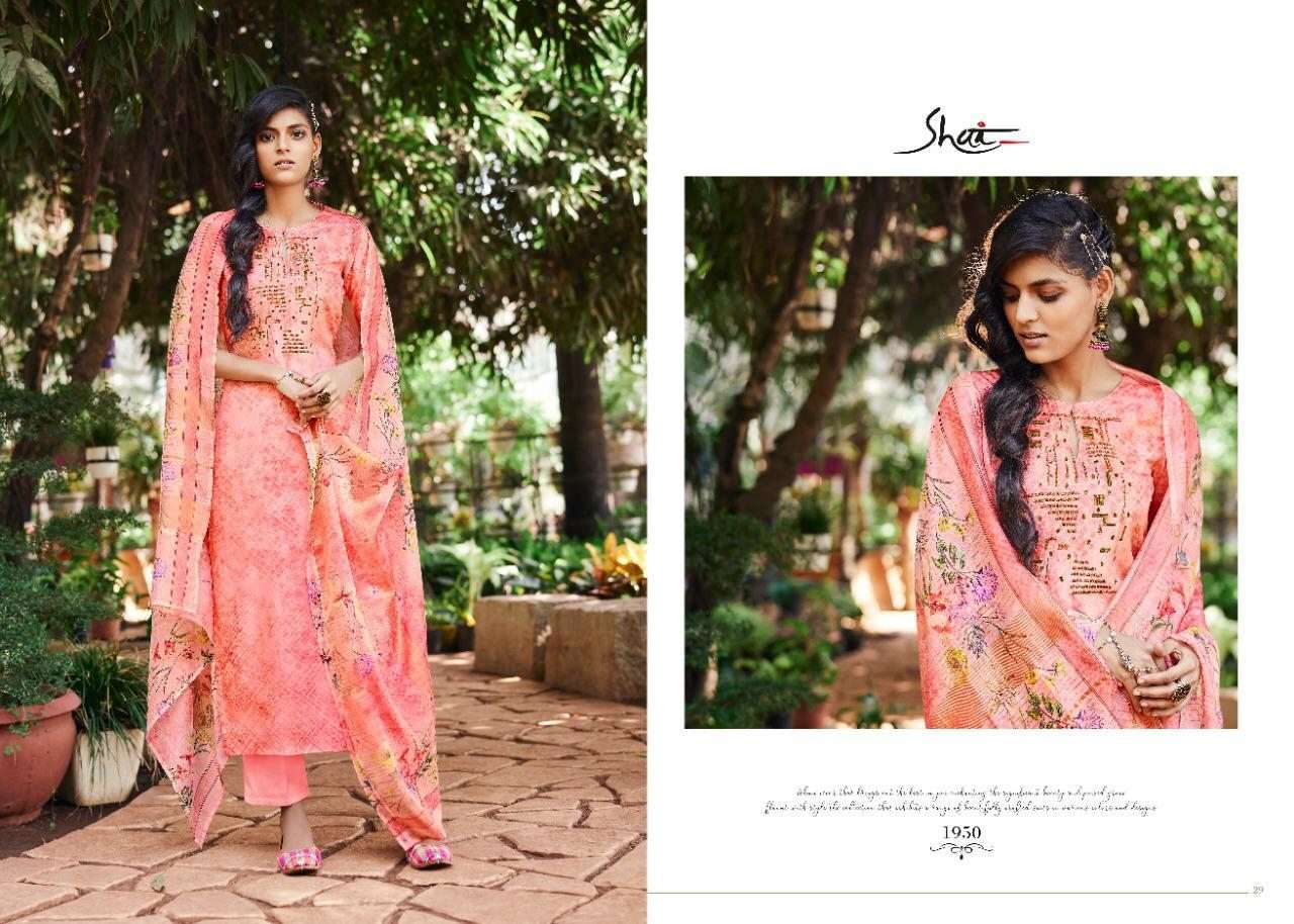 FLORIN BY SHAI 1941 TO 1950 SERIES BEAUTIFUL STYLISH FANCY COLORFUL DESIGNER PARTY WEAR & ETHNIC WEAR PURE BEMBERG SILK DIGITAL PRINTED WITH HANDWORK DRESSES AT WHOLESALE PRICE
