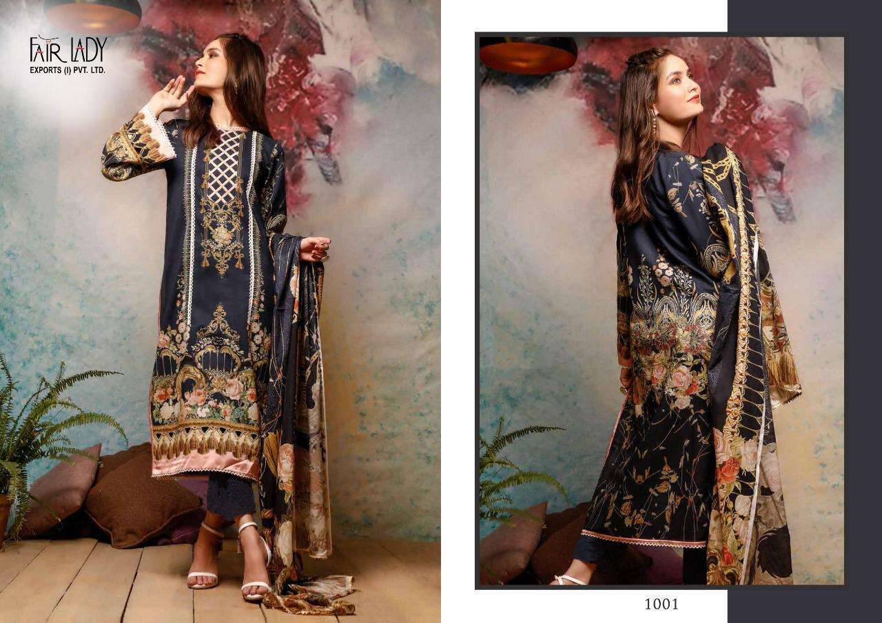 FIRDOUS BY FAIR LADY 1001 TO 1006 SERIES BEAUTIFUL PAKISTANI SUITS COLORFUL STYLISH FANCY CASUAL WEAR & ETHNIC WEAR PURE LAWN COTTON DIGITAL PRINTED DRESSES AT WHOLESALE PRICE