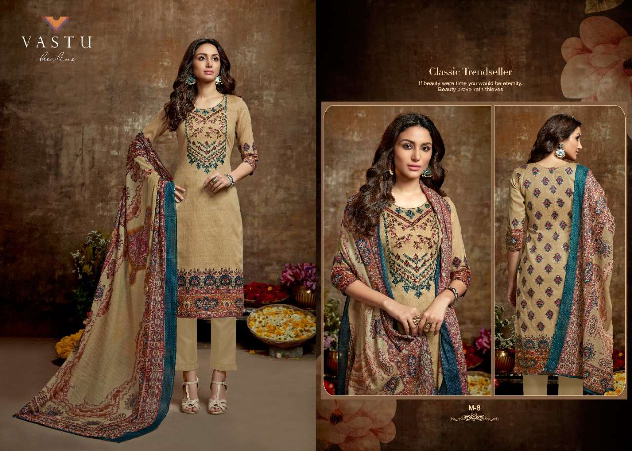 MALHAR BY VASTU TEX 1 TO 10 SERIES BEAUTIFUL SUITS COLORFUL STYLISH FANCY COLORFUL CASUAL WEAR & ETHNIC WEAR SATIN COTTON PRINTED DRESSES AT WHOLESALE PRICE
