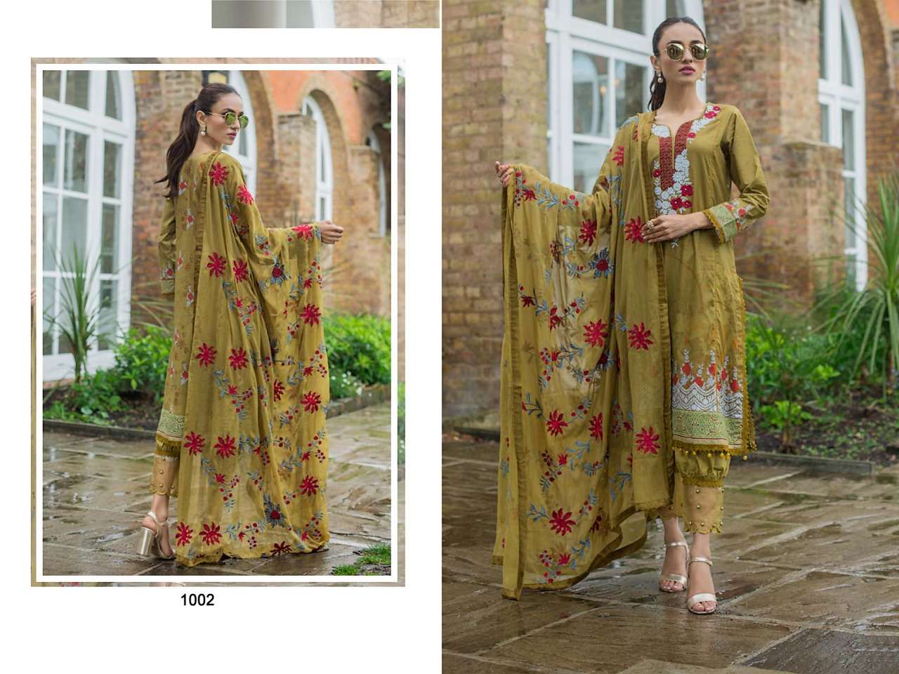 MAHNOOR BY BIN SAEED 1001 TO 1010 DESIGNER SUITS BEAUTIFUL STYLISH FANCY COLORFUL PARTY WEAR & ETHNIC WEAR PURE LAWN COTTON DRESSES AT WHOLESALE PRICE