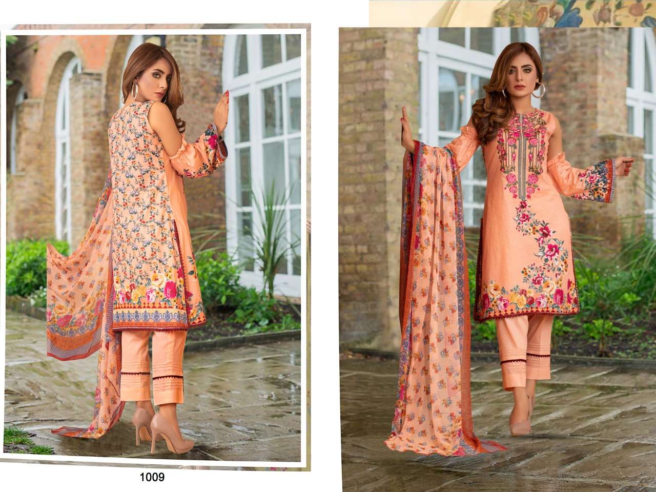MAHNOOR BY BIN SAEED 1001 TO 1010 DESIGNER SUITS BEAUTIFUL STYLISH FANCY COLORFUL PARTY WEAR & ETHNIC WEAR PURE LAWN COTTON DRESSES AT WHOLESALE PRICE