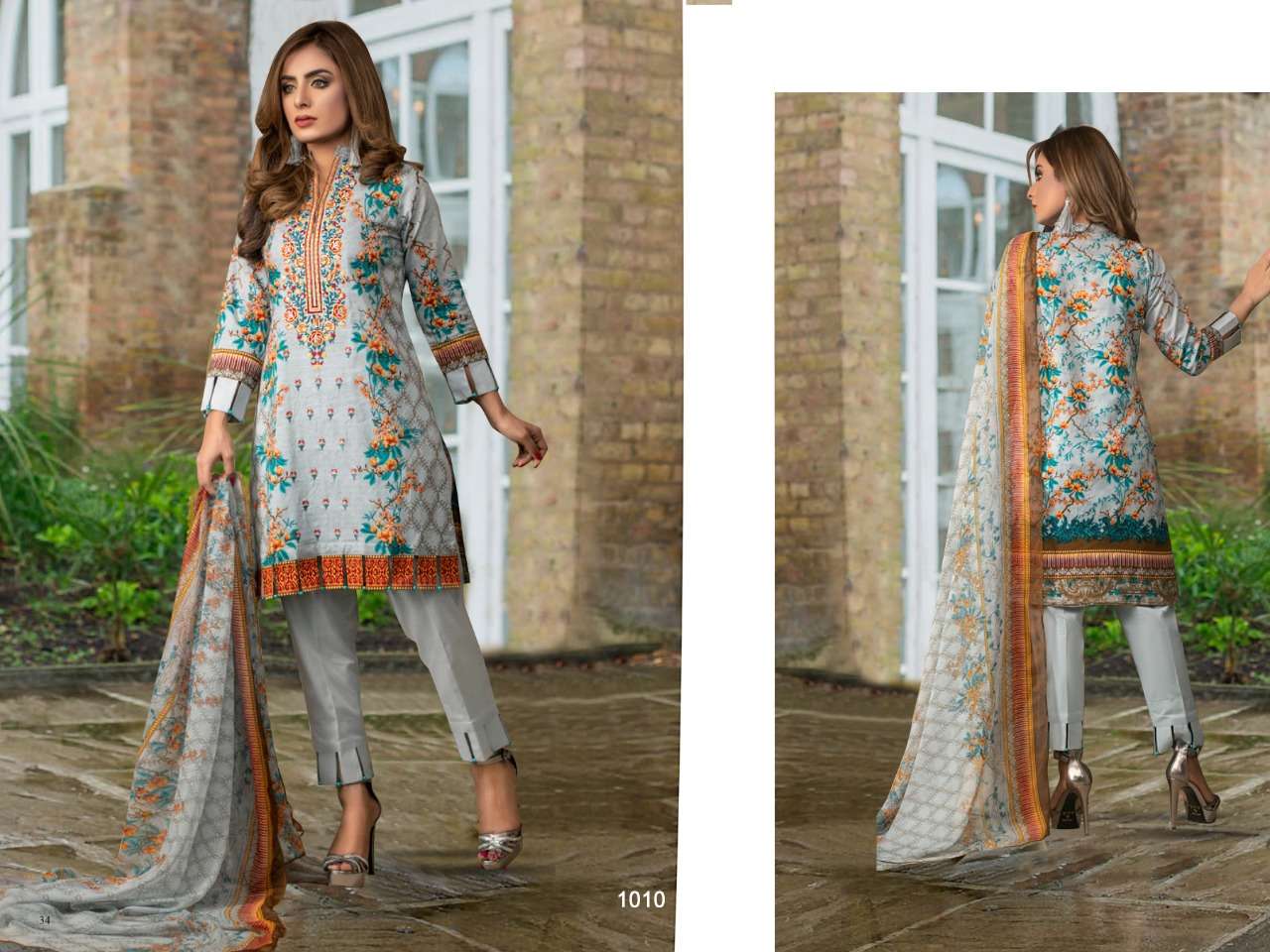 MAHNOOR BY BIN SAEED 1001 TO 1010 DESIGNER SUITS BEAUTIFUL STYLISH FANCY COLORFUL PARTY WEAR & ETHNIC WEAR PURE LAWN COTTON DRESSES AT WHOLESALE PRICE