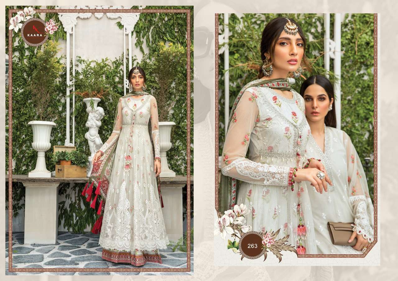 MARIA.B LAWN EID COLLECTION 2020 BY KAARA SUITS 261 TO 265 DESIGNER FESTIVE PAKISTANI SUITS COLLECTION BEAUTIFUL STYLISH FANCY COLORFUL PARTY WEAR & OCCASIONAL WEAR PURE COTTON WITH EMBROIDERED DRESSES AT WHOLESALE PRICE