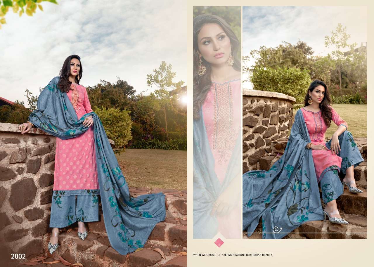 VIOLET BY 7 CLOUDS 2001 TO 2008 DESIGNER SUITS BEAUTIFUL STYLISH FANCY COLORFUL PARTY WEAR & ETHNIC WEAR PURE JAM PRINTED WITH EMBROIDERY DRESSES AT WHOLESALE PRICE