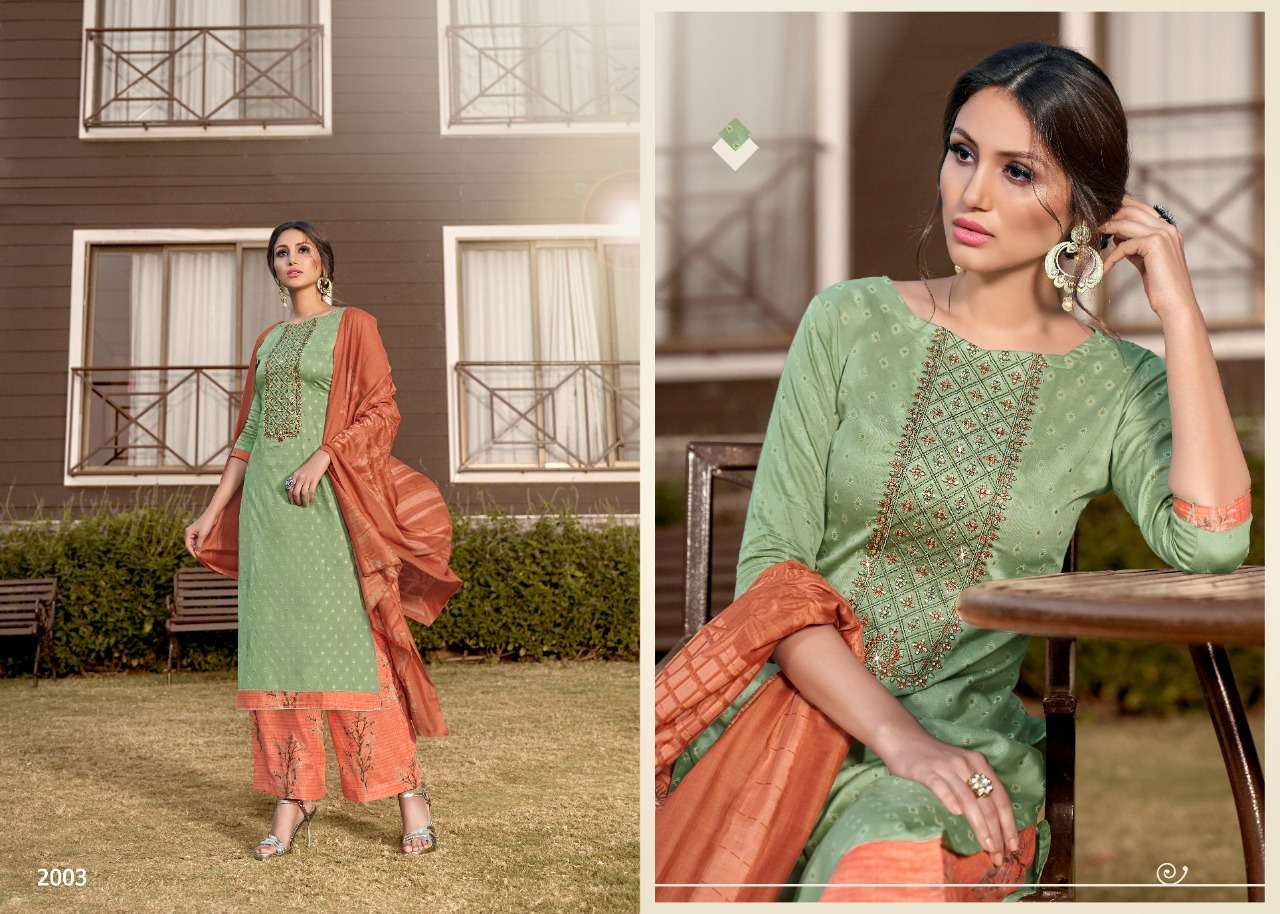 VIOLET BY 7 CLOUDS 2001 TO 2008 DESIGNER SUITS BEAUTIFUL STYLISH FANCY COLORFUL PARTY WEAR & ETHNIC WEAR PURE JAM PRINTED WITH EMBROIDERY DRESSES AT WHOLESALE PRICE
