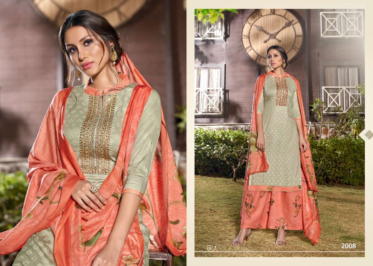 VIOLET BY 7 CLOUDS 2001 TO 2008 DESIGNER SUITS BEAUTIFUL STYLISH FANCY COLORFUL PARTY WEAR & ETHNIC WEAR PURE JAM PRINTED WITH EMBROIDERY DRESSES AT WHOLESALE PRICE