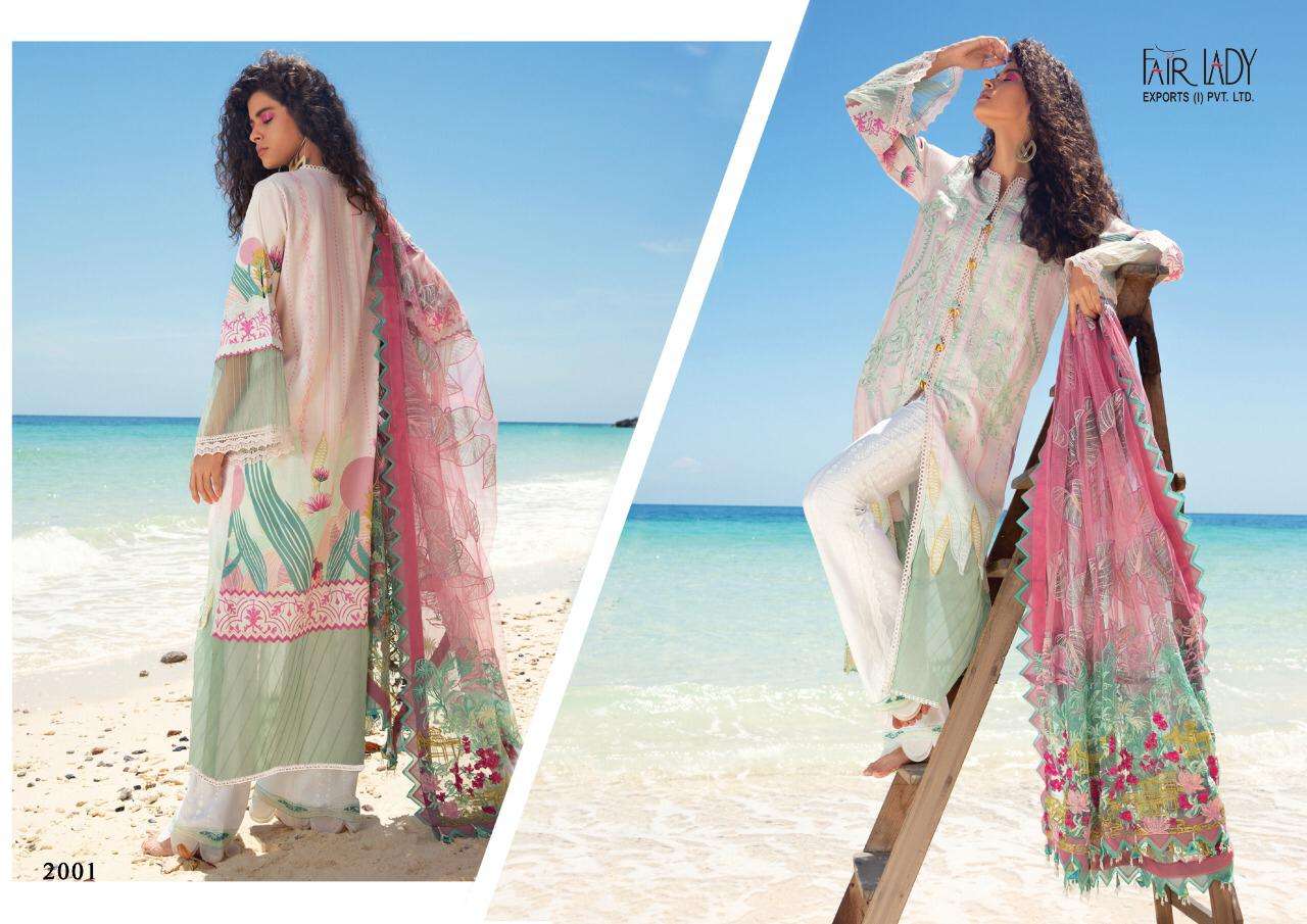 RANG RASIYA BY FAIR LADY 2001 TO 2004 SERIES BEAUTIFUL SUITS STYLISH FANCY COLORFUL CASUAL WEAR & ETHNIC WEAR PURE COTTON LAWN PRINT WITH EMBROIDERY DRESSES AT WHOLESALE PRICE