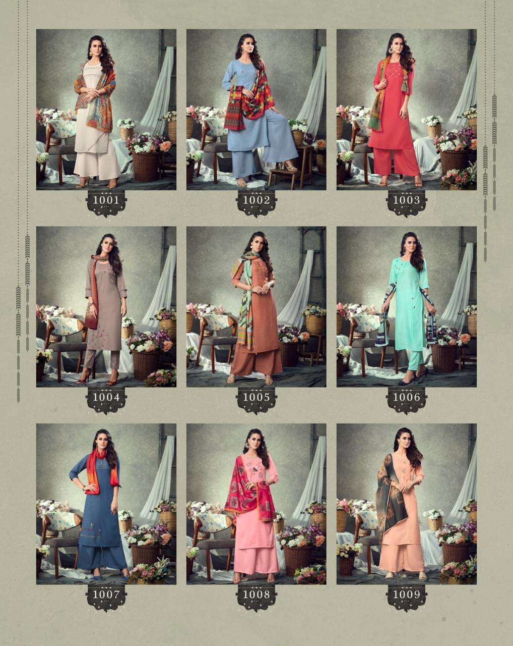 HOT SHOT VOL-1 BY 18 ATTITUDE 1001 TO 1009 SERIES BEAUTIFUL STYLISH FANCY COLORFUL CASUAL WEAR & ETHNIC WEAR FANCY EMBROIDERED DRESSES AT WHOLESALE PRICE