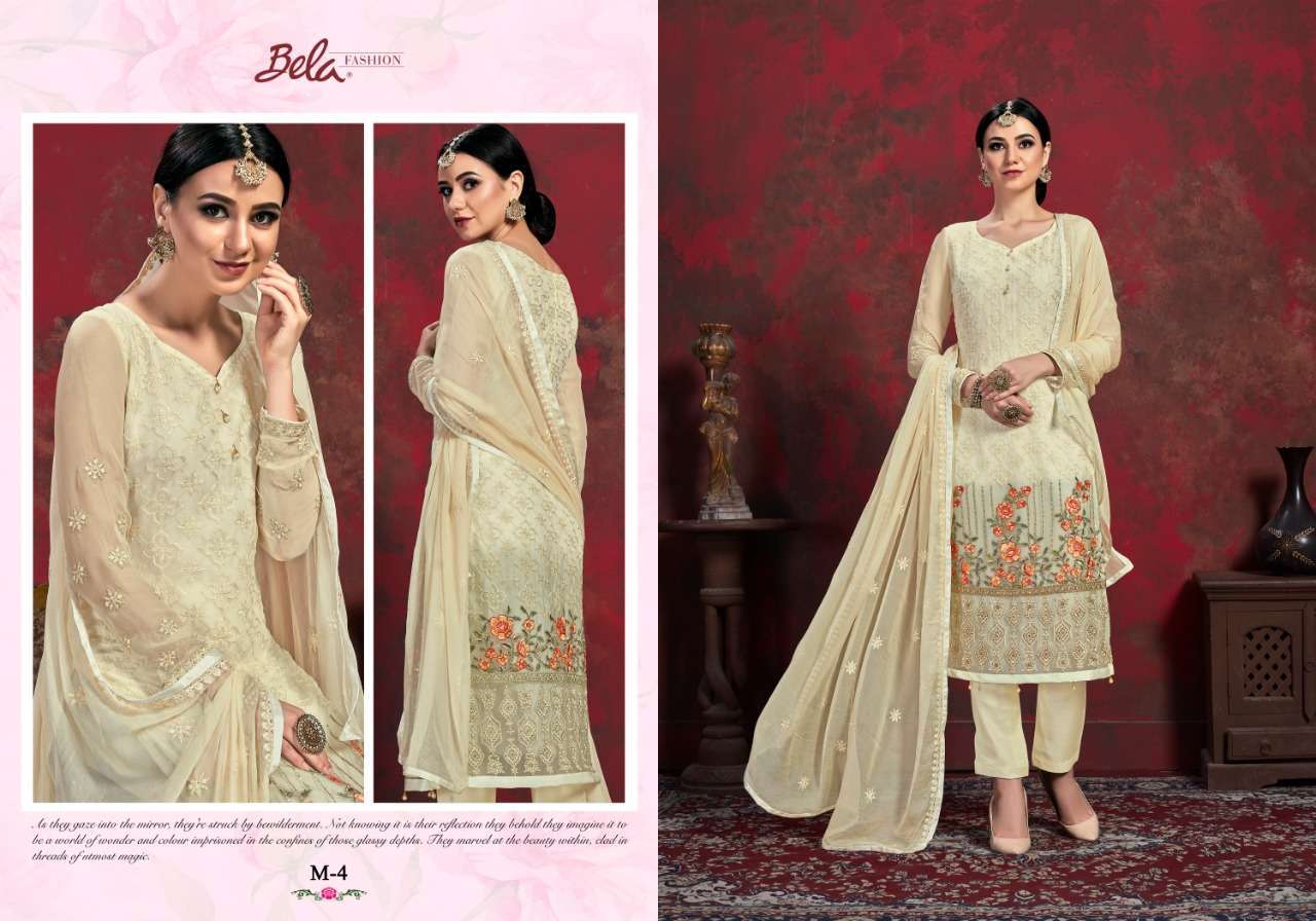 CLASSIC VOL-2 BY BELA FASHION M-4 TO M-9 SERIES BEAUTIFUL FANCY COLORFUL STYLISH PARTY WEAR & OCCASIONAL WEAR CHIFFON PRINTED DRESSES AT WHOLESALE PRICE