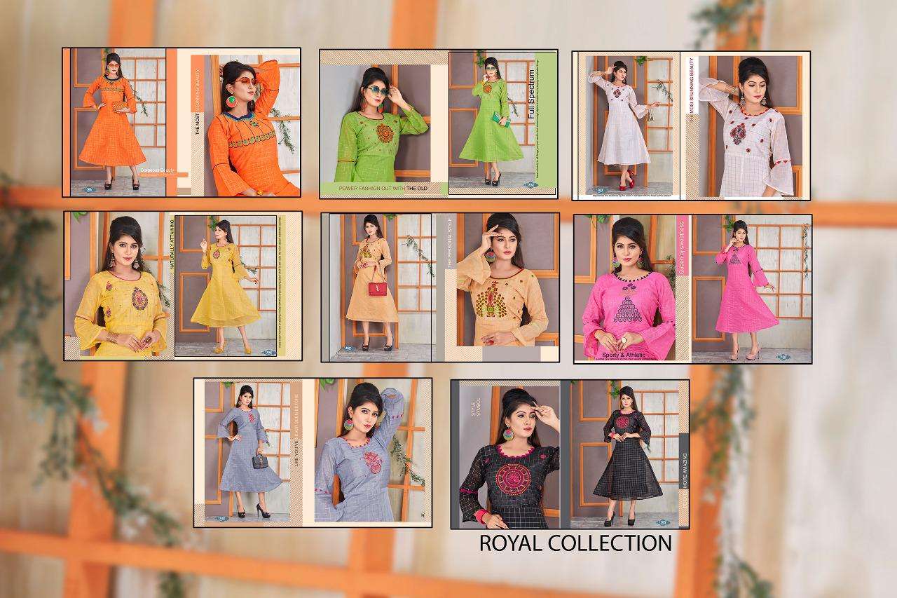 WISHI VOL-2 BY TRENDY 301 TO 308 SERIES BEAUTIFUL COLORFUL STYLISH FANCY CASUAL WEAR & ETHNIC WEAR & READY TO WEAR SILK WITH ASTER KURTIS AT WHOLESALE PRICE