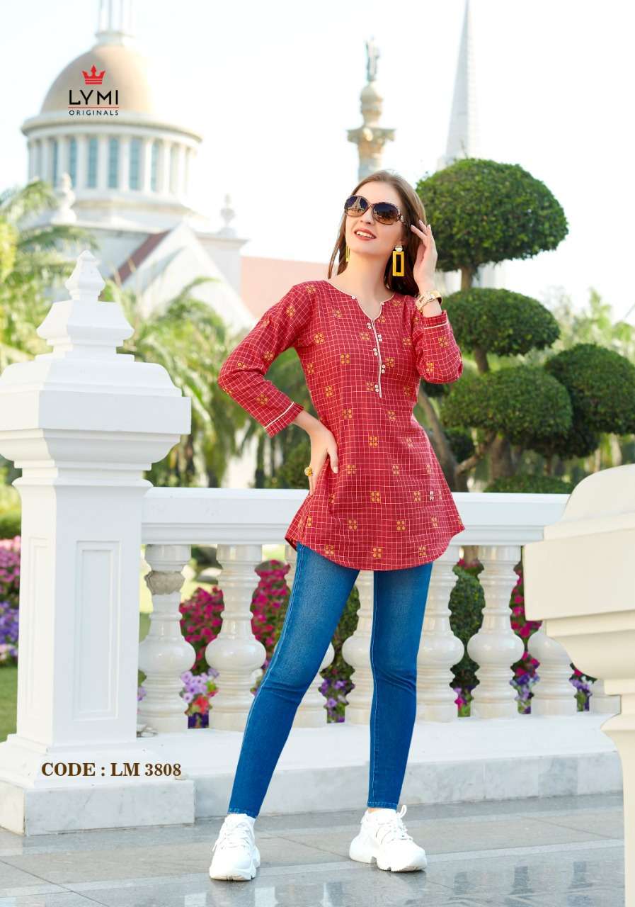 LEMON BY LYMI ORGINAL 1301 TO 1308 SERIES BEAUTIFUL STYLISH COLORFUL FANCY PARTY WEAR & ETHNIC WEAR & READY TO WEAR COTTON WEAVING TOPS AT WHOLESALE PRICE