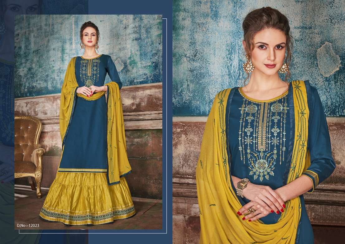 RUBY VOL-2 BY KAJREE FASHION 12021 TO 12026 SERIES BEAUTIFUL SUITS STYLISH FANCY COLORFUL PARTY WEAR & OCCASIONAL WEAR JAM SILK COTTON DRESSES AT WHOLESALE PRICE