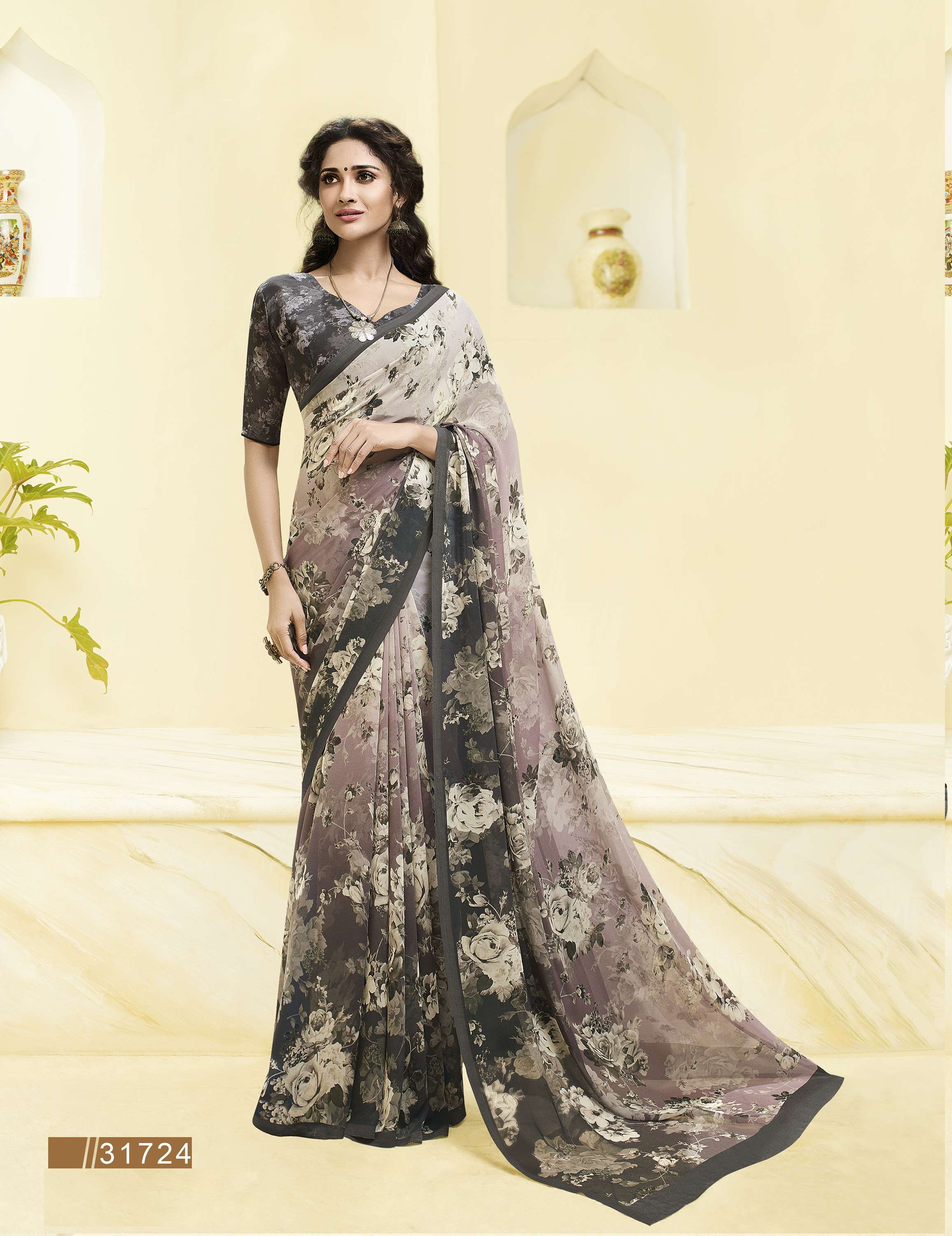 GARDENIA VOL-7 BY SUBHASH SAREES 31721 TO 31734 SERIES INDIAN TRADITIONAL WEAR COLLECTION BEAUTIFUL STYLISH FANCY COLORFUL PARTY WEAR & OCCASIONAL WEAR GEORGETTE PRINTED SAREES AT WHOLESALE PRICE