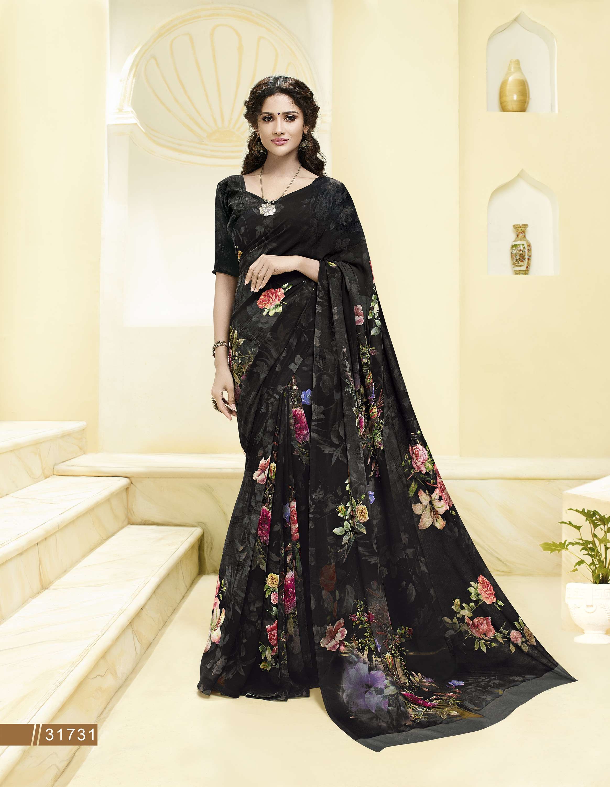 GARDENIA VOL-7 BY SUBHASH SAREES 31721 TO 31734 SERIES INDIAN TRADITIONAL WEAR COLLECTION BEAUTIFUL STYLISH FANCY COLORFUL PARTY WEAR & OCCASIONAL WEAR GEORGETTE PRINTED SAREES AT WHOLESALE PRICE