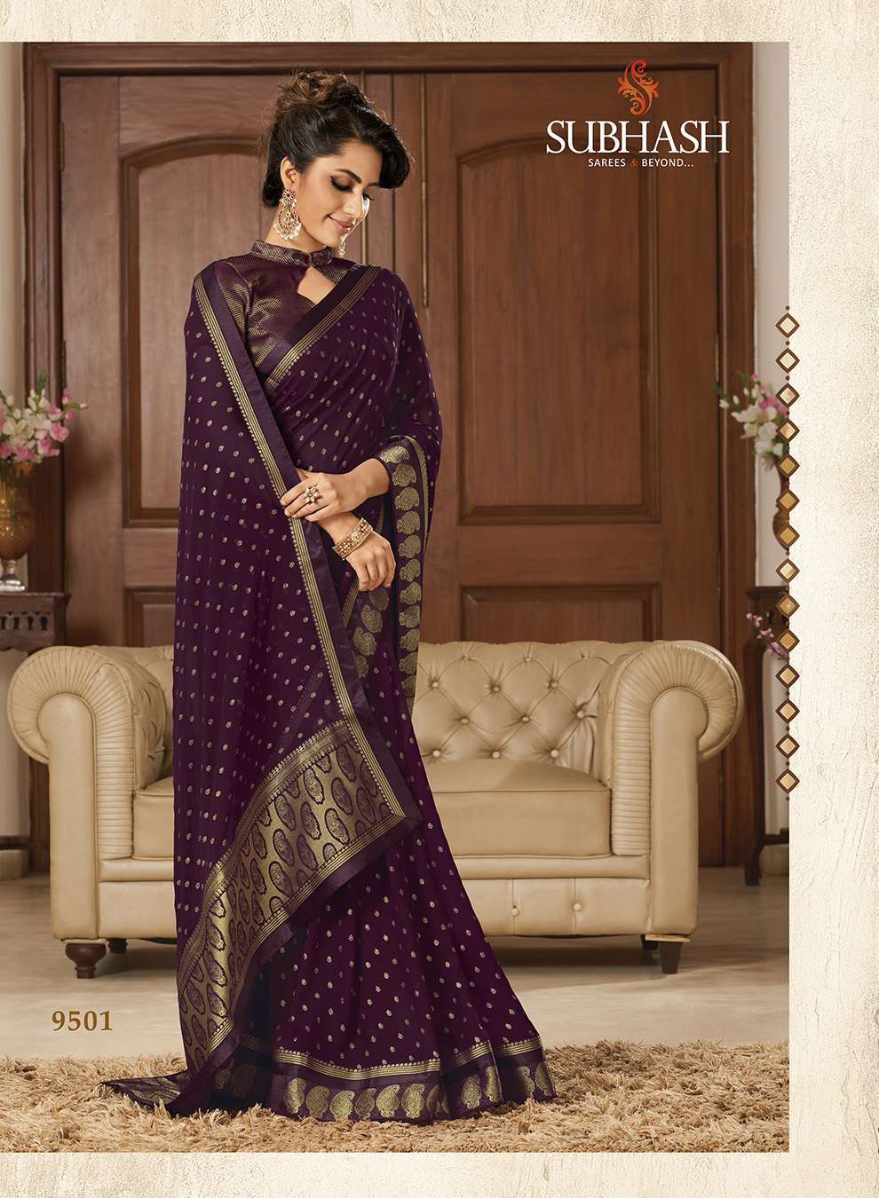 TEMPTATION VOL 26 BY SUBHASH SAREES 9501 TO 9524 SERIES INDIAN TRADITIONAL WEAR COLLECTION BEAUTIFUL STYLISH