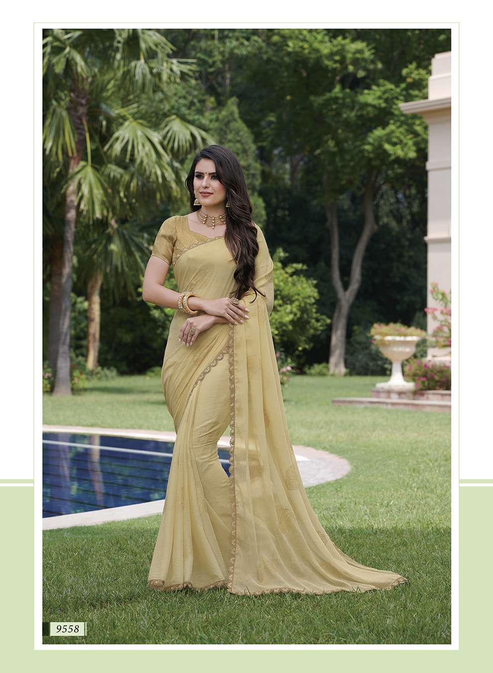 TEMPTATION VOL-227 BY SUBHASH SAREES 9551 TO 9562 SERIES INDIAN TRADITIONAL WEAR COLLECTION BEAUTIFUL STYLISH FANCY COLORFUL PARTY WEAR & OCCASIONAL WEAR GEORGETTE/CHIFFON/BRASSO SAREES AT WHOLESALE PRICE
