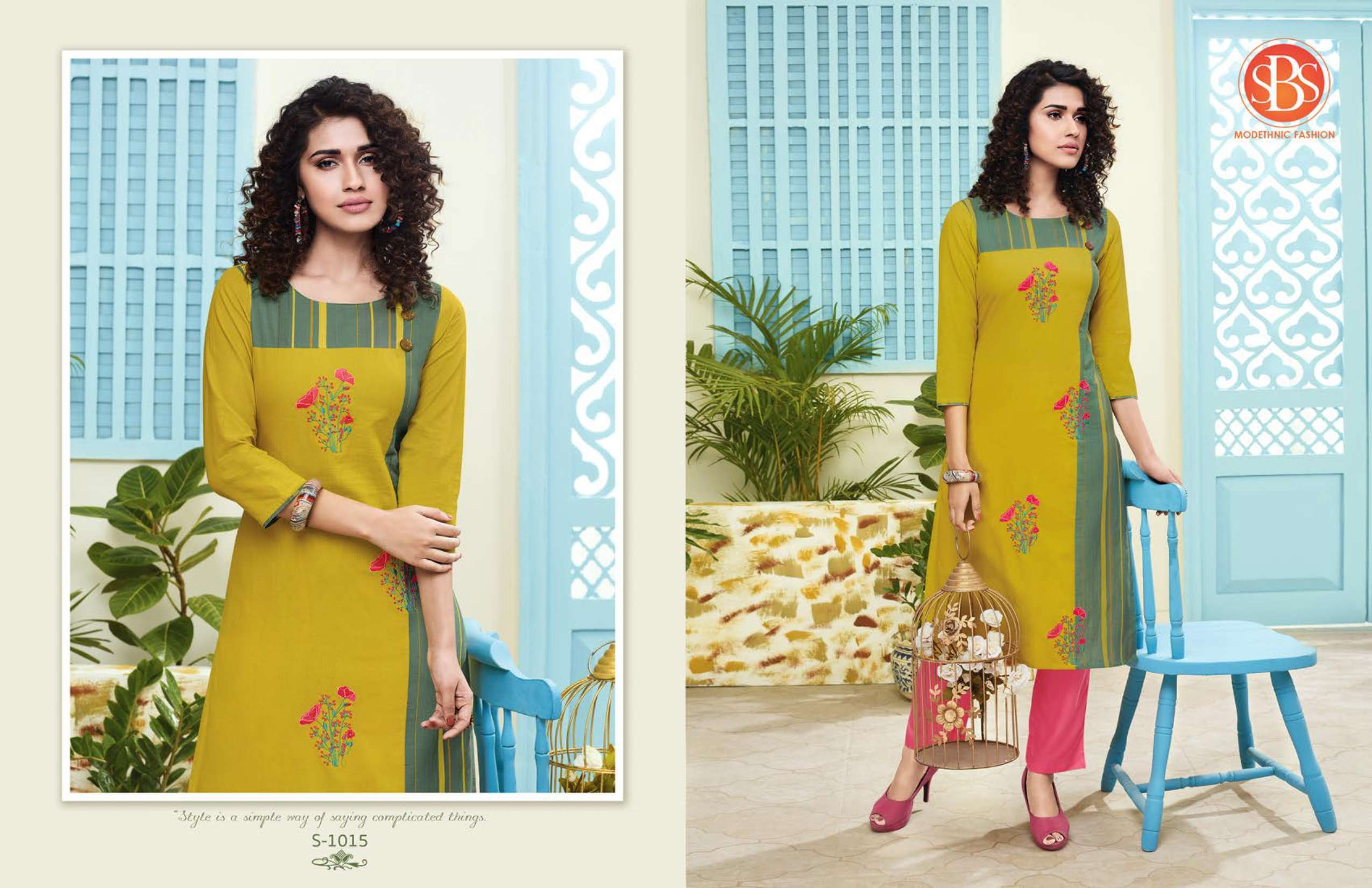 ANGEL BY SBS 1011 TO 1018 SERIES STYLISH FANCY BEAUTIFUL COLORFUL CASUAL WEAR & ETHNIC WEAR HANDLOOM/RAYON/COTTON KURTIS WITH BOTTOM AT WHOLESALE PRICE