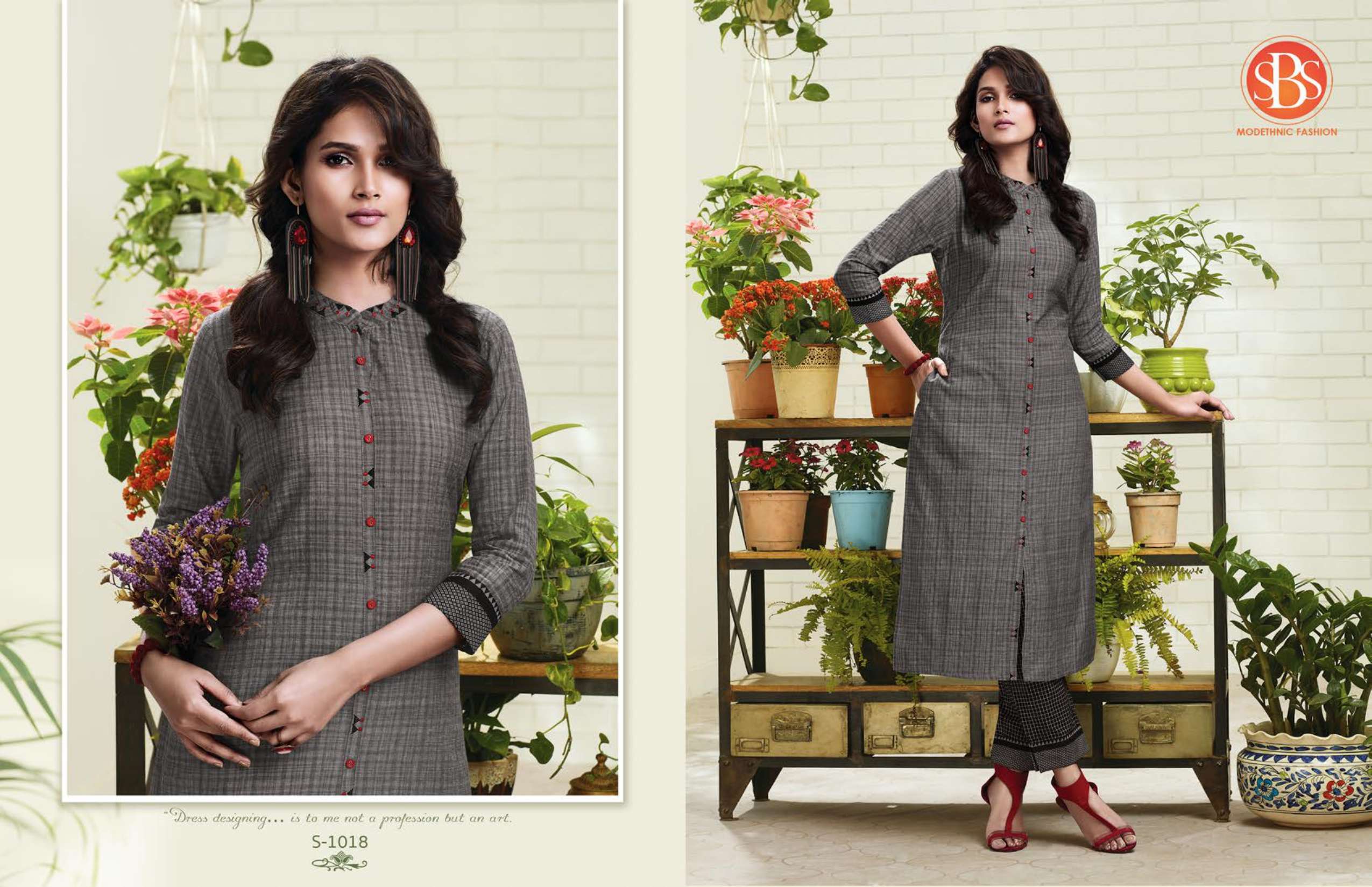ANGEL BY SBS 1011 TO 1018 SERIES STYLISH FANCY BEAUTIFUL COLORFUL CASUAL WEAR & ETHNIC WEAR HANDLOOM/RAYON/COTTON KURTIS WITH BOTTOM AT WHOLESALE PRICE