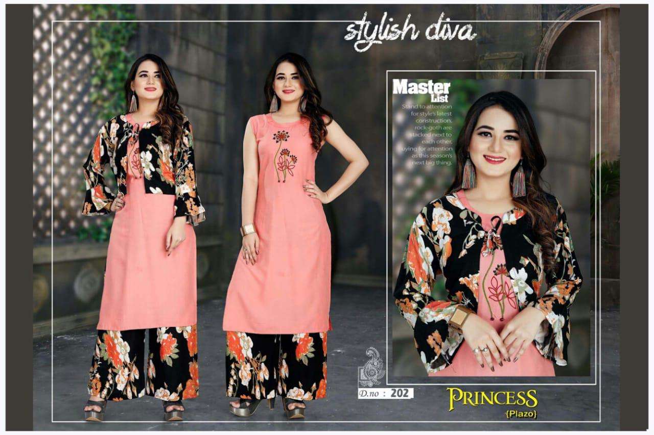 PRINCESS VOL-2 BY AAGYA 201 TO 208 SERIES BEAUTIFUL STYLISH COLORFUL FANCY PARTY WEAR & ETHNIC WEAR & READY TO WEAR RAYON SLUB KURTIS AT WHOLESALE PRICE