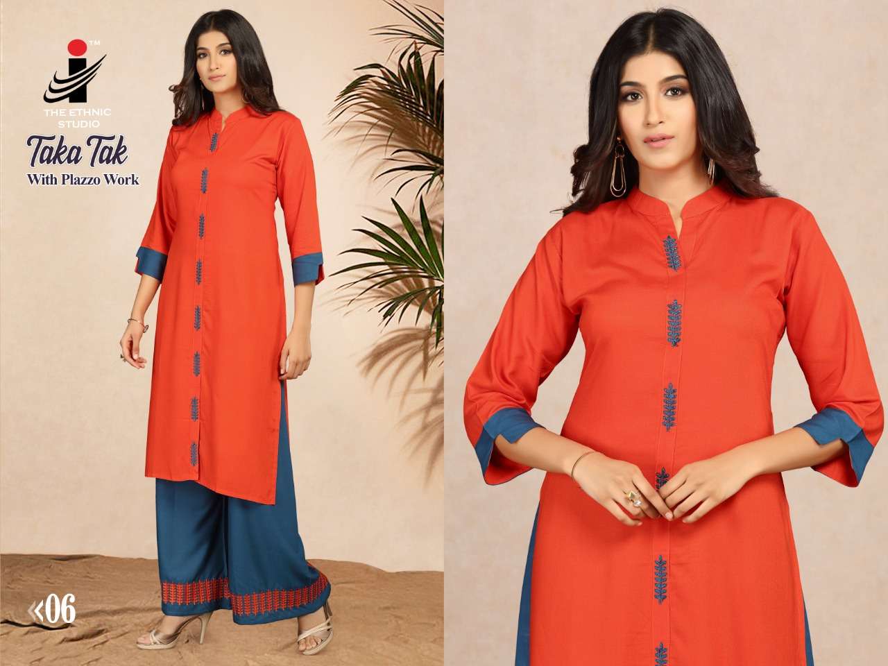 TAKA TAK BY THE ETHNIC STUDIO 01 TO 08 SERIES BEAUTIFUL STYLISH COLORFUL FANCY PARTY WEAR & ETHNIC WEAR & READY TO WEAR RAYON PRINTED KURTIS AT WHOLESALE PRICE
