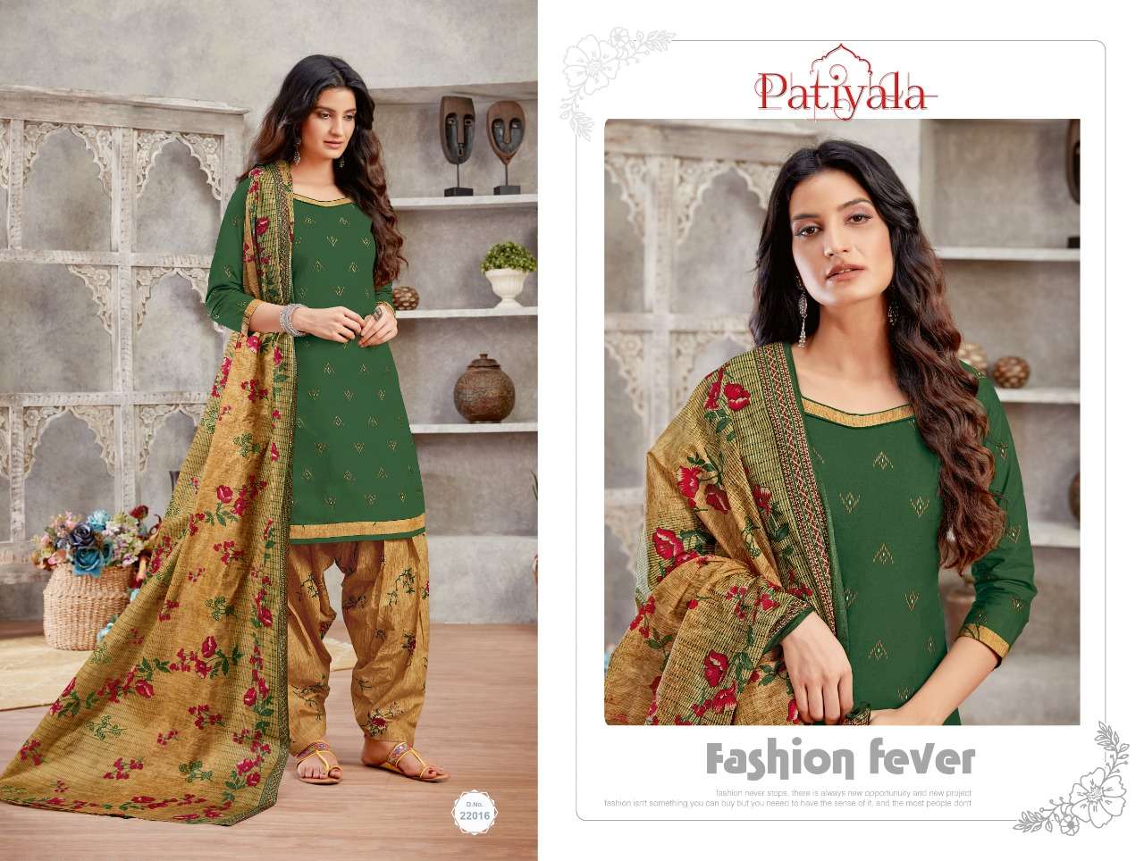 PATIYALA VOL-22 BY GANESHA 22005 to 22016 SERIES BEAUTIFUL PATIYALA SUITS STYLISH FANCY COLORFUL PARTY WEAR & OCCASIONAL WEAR PURE COTTON PRINT DRESSES AT WHOLESALE PRICE