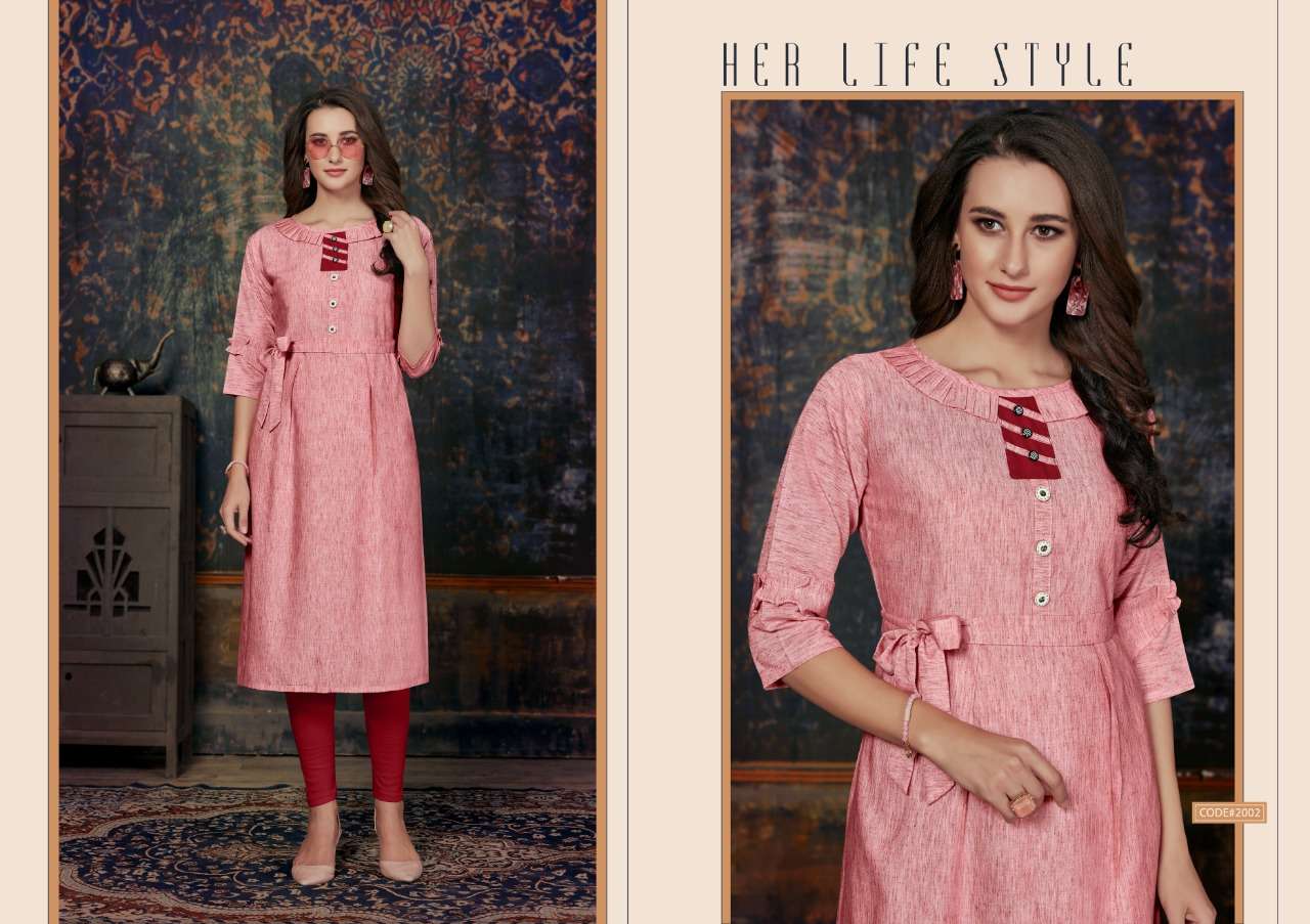 PAYAS VOL-2 BY NITISHA NX 2001 TO 2008 SERIES BEAUTIFUL STYLISH FANCY COLORFUL CASUAL WEAR & ETHNIC WEAR & READY TO WEAR COTTON KHADI KURTIS AT WHOLESALE PRICE