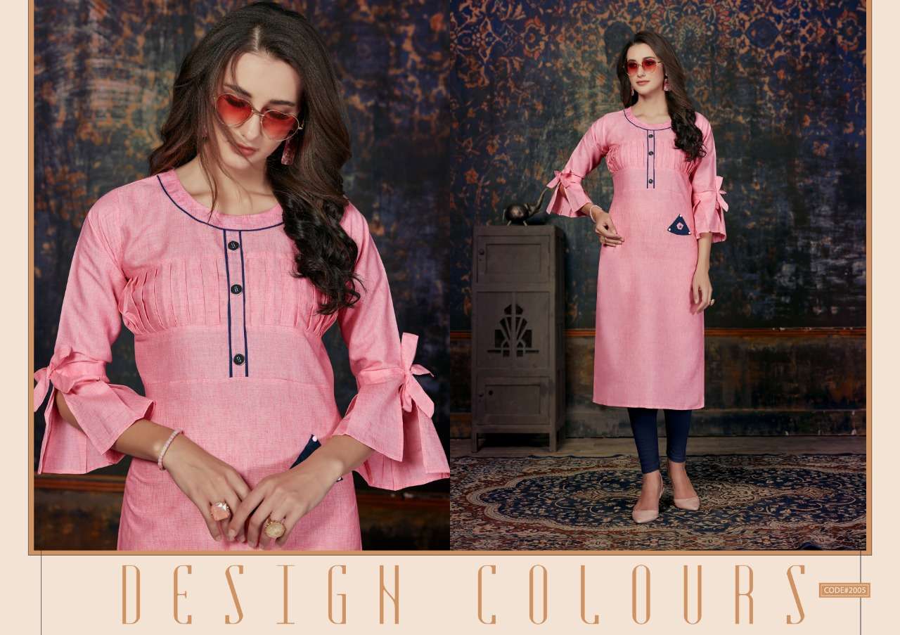 PAYAS VOL-2 BY NITISHA NX 2001 TO 2008 SERIES BEAUTIFUL STYLISH FANCY COLORFUL CASUAL WEAR & ETHNIC WEAR & READY TO WEAR COTTON KHADI KURTIS AT WHOLESALE PRICE