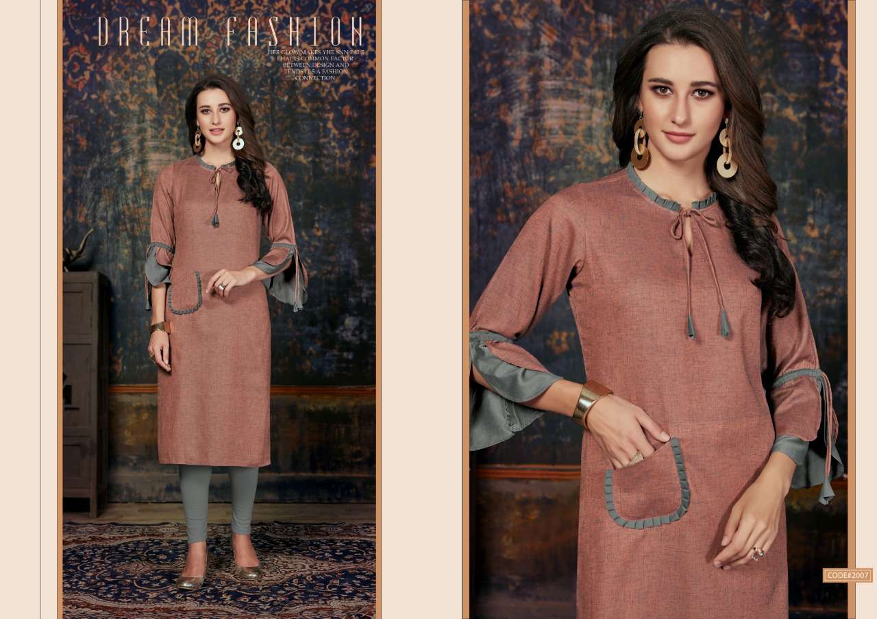 PAYAS VOL-2 BY NITISHA NX 2001 TO 2008 SERIES BEAUTIFUL STYLISH FANCY COLORFUL CASUAL WEAR & ETHNIC WEAR & READY TO WEAR COTTON KHADI KURTIS AT WHOLESALE PRICE