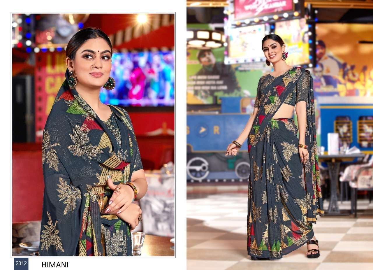 HIMANI BY FASHID WHOLESALE INDIAN TRADITIONAL WEAR COLLECTION BEAUTIFUL STYLISH FANCY COLORFUL PARTY WEAR & OCCASIONAL WEAR WEIGHTLESS BRASSO SAREES AT WHOLESALE PRICE