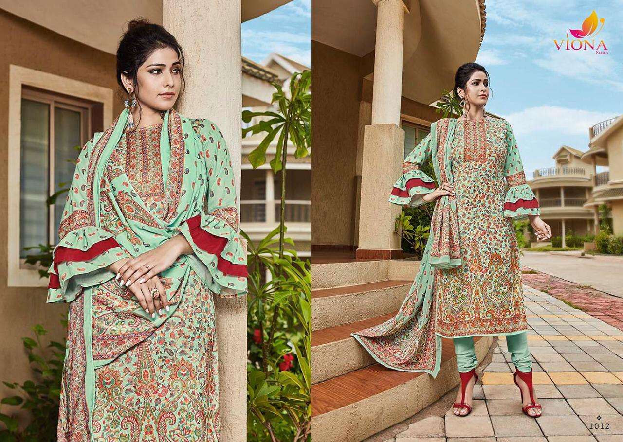 AZBIRA BY VIONA SUITS 1009 TO 1016 SERIES BEAUTIFUL STYLISH DESIGNER PRINTED AND EMBROIDERED PARTY WEAR OCCASIONAL WEAR HEAVY PASHMINA DIGITAL PRINTED DRESSES AT WHOLESALE PRICE