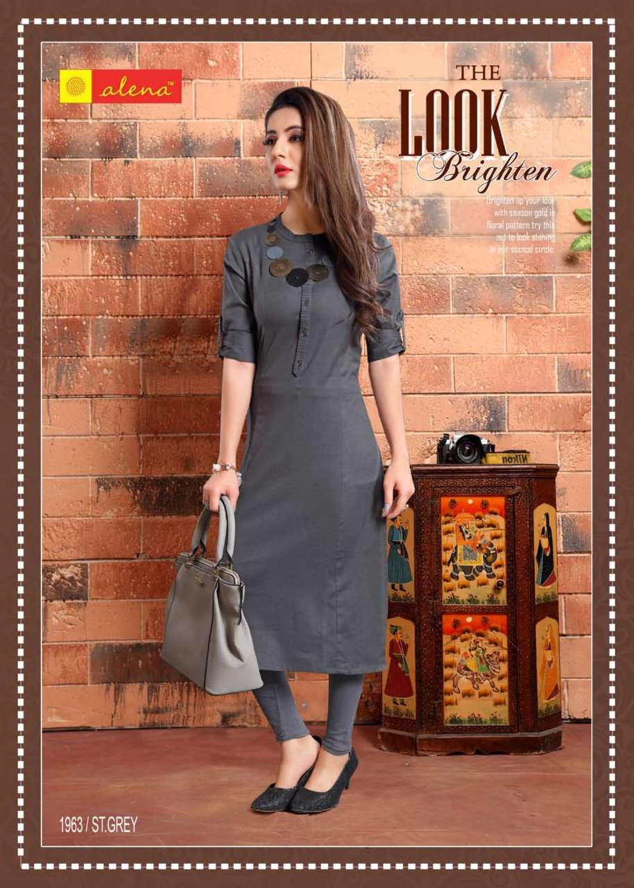 COCKTAIL BY ALENA 01 TO 10 SERIES BEAUTIFUL STYLISH FANCY COLORFUL CASUAL WEAR & ETHNIC WEAR COTTON FLEX KURTIS AT WHOLESALE PRICE