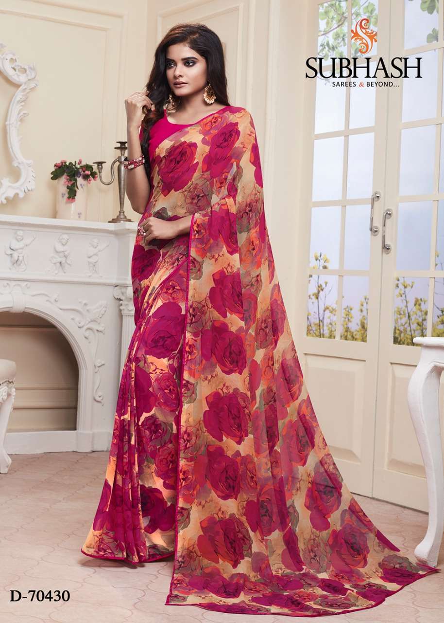 MIX GEORGETTE SAREES BY SUBHASH SAREES INDIAN TRADITIONAL WEAR COLLECTION BEAUTIFUL STYLISH FANCY COLORFUL PARTY WEAR & OCCASIONAL WEAR FANCY SAREES AT WHOLESALE PRICE