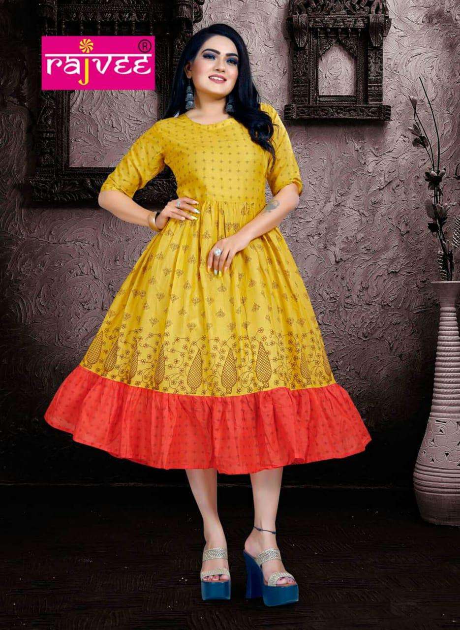 RUKMANI BY RAJVEE 201 TO 210 SERIES STYLISH FANCY BEAUTIFUL COLORFUL CASUAL WEAR & ETHNIC WEAR COTTON MAL WITH INNER KURTIS AT WHOLESALE PRICE
