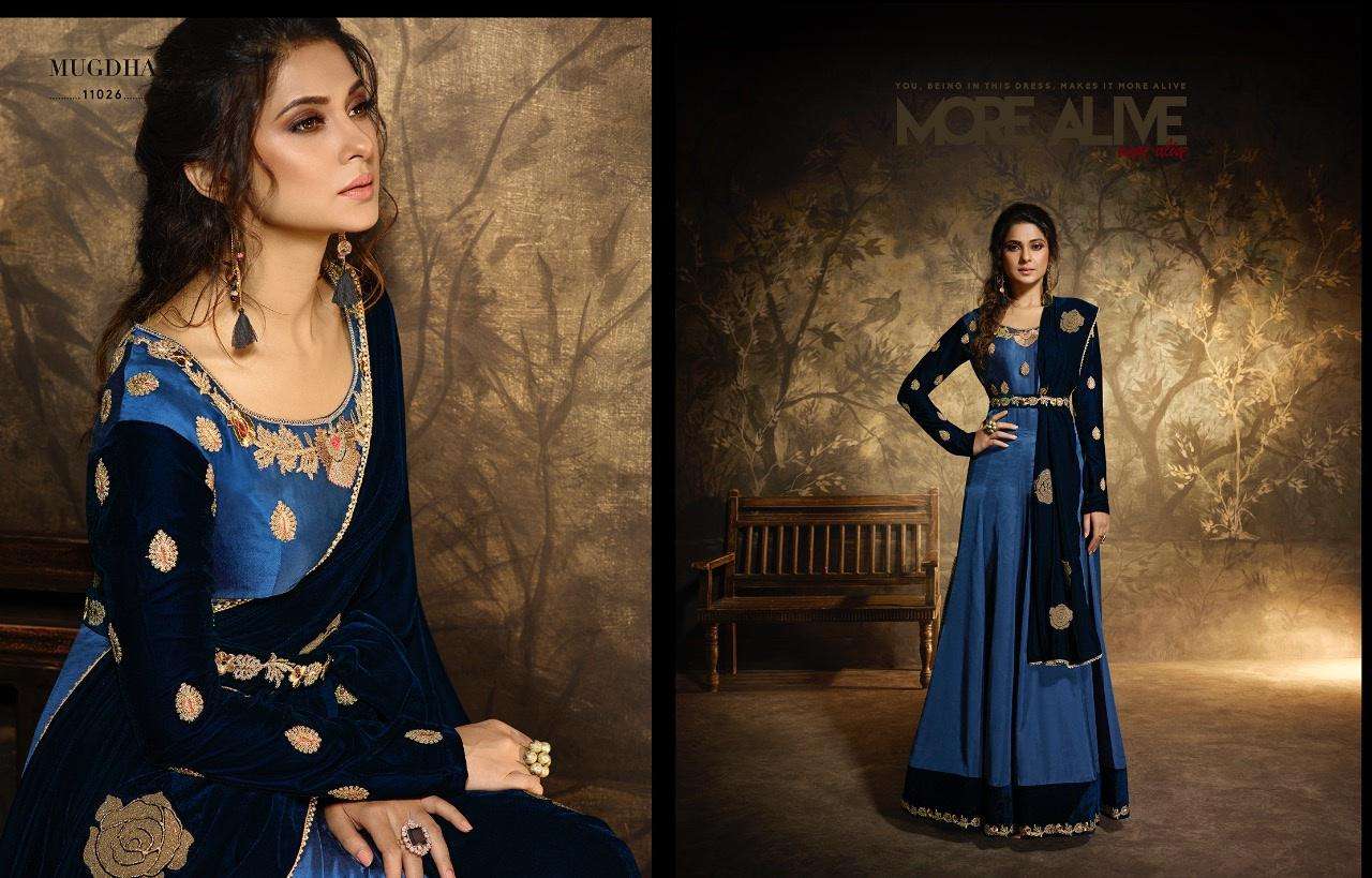 MUGDHA HIT COLLECTION BY MUGDHA ANARKALI DESIGNER BEAUTIFUL SUITS COLORFUL STYLISH FANCY CASUAL WEAR & ETHNIC WEAR FANCY EMBROIDERED DRESSES AT WHOLESALE PRICE