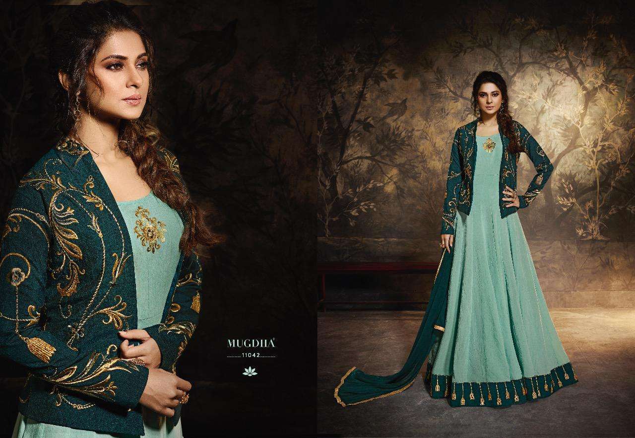 MUGDHA HIT COLLECTION BY MUGDHA ANARKALI DESIGNER BEAUTIFUL SUITS COLORFUL STYLISH FANCY CASUAL WEAR & ETHNIC WEAR FANCY EMBROIDERED DRESSES AT WHOLESALE PRICE