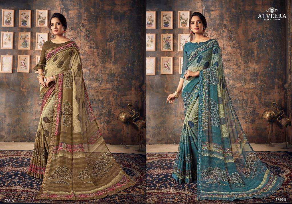 APSARA BY ALVEERA 1778-A TO 1787-B SERIES INDIAN TRADITIONAL WEAR COLLECTION BEAUTIFUL STYLISH FANCY COLORFUL PARTY WEAR & OCCASIONAL WEAR GEORGETTE EMBROIDERED SAREES AT WHOLESALE PRICE