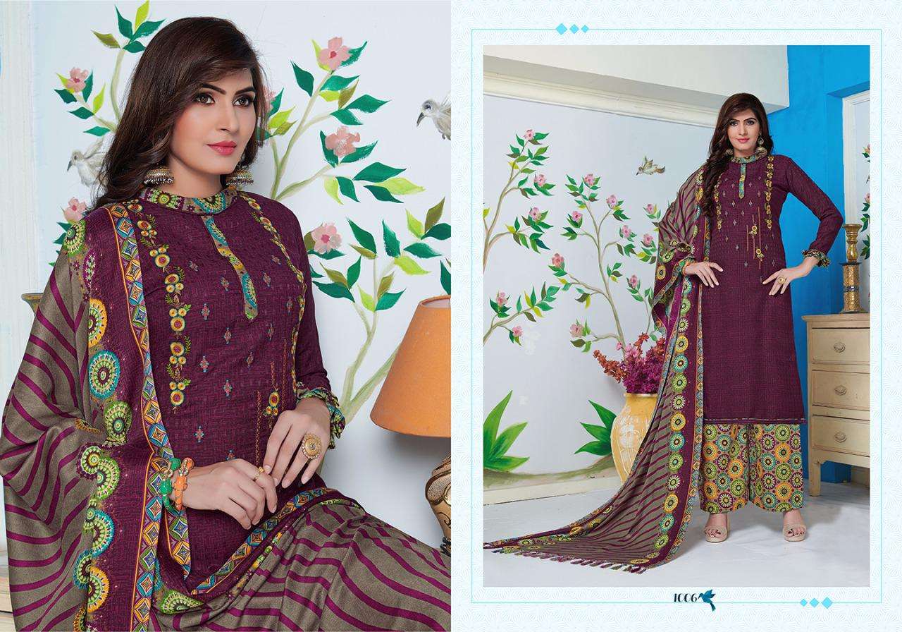 ETHNICA VOL-17 BY RITU INTERNATIONAL 1001 TO 1010 SERIES DESIGNER SUITS BEAUTIFUL STYLISH FANCY COLORFUL PARTY WEAR & ETHNIC WEAR PURE PASHMINA PRINTED DRESSES AT WHOLESALE PRICE