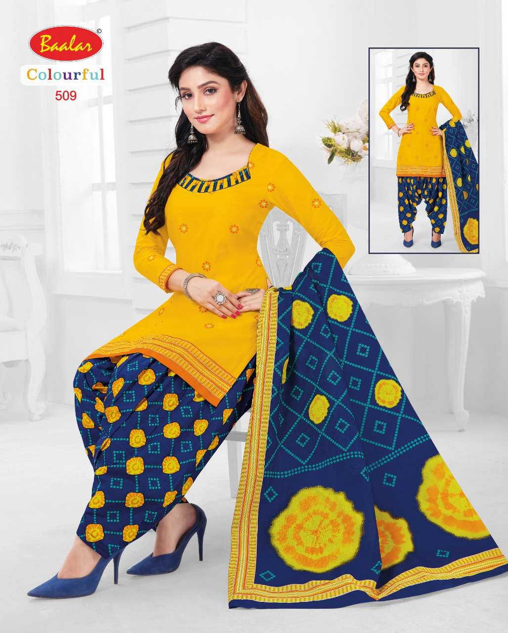 COLOURFUL VOL-5 BY BAALAR 504 TO 533 SERIES BEAUTIFUL SUITS STYLISH FANCY COLORFUL PARTY WEAR & OCCASIONAL WEAR FANCY PRINTED DRESSES AT WHOLESALE PRICE