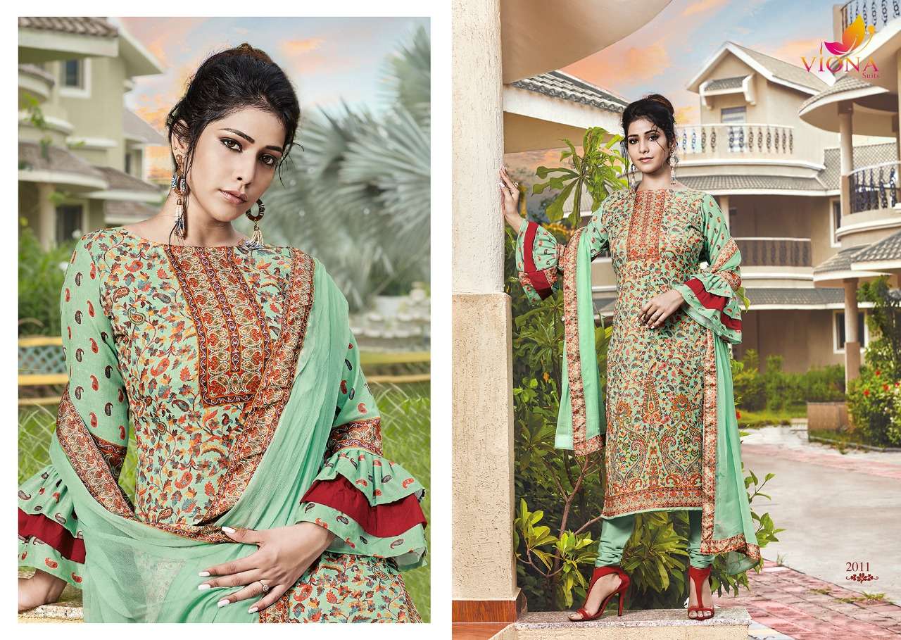 JASMINE BY VIONA SUITS 2009 TO 2016 SERIES BEAUTIFUL SUITS STYLISH FANCY COLORFUL PARTY WEAR & OCCASIONAL WEAR PURE WOLLEN PASHMINA DIGITAL PRINTED DRESSES AT WHOLESALE PRICE