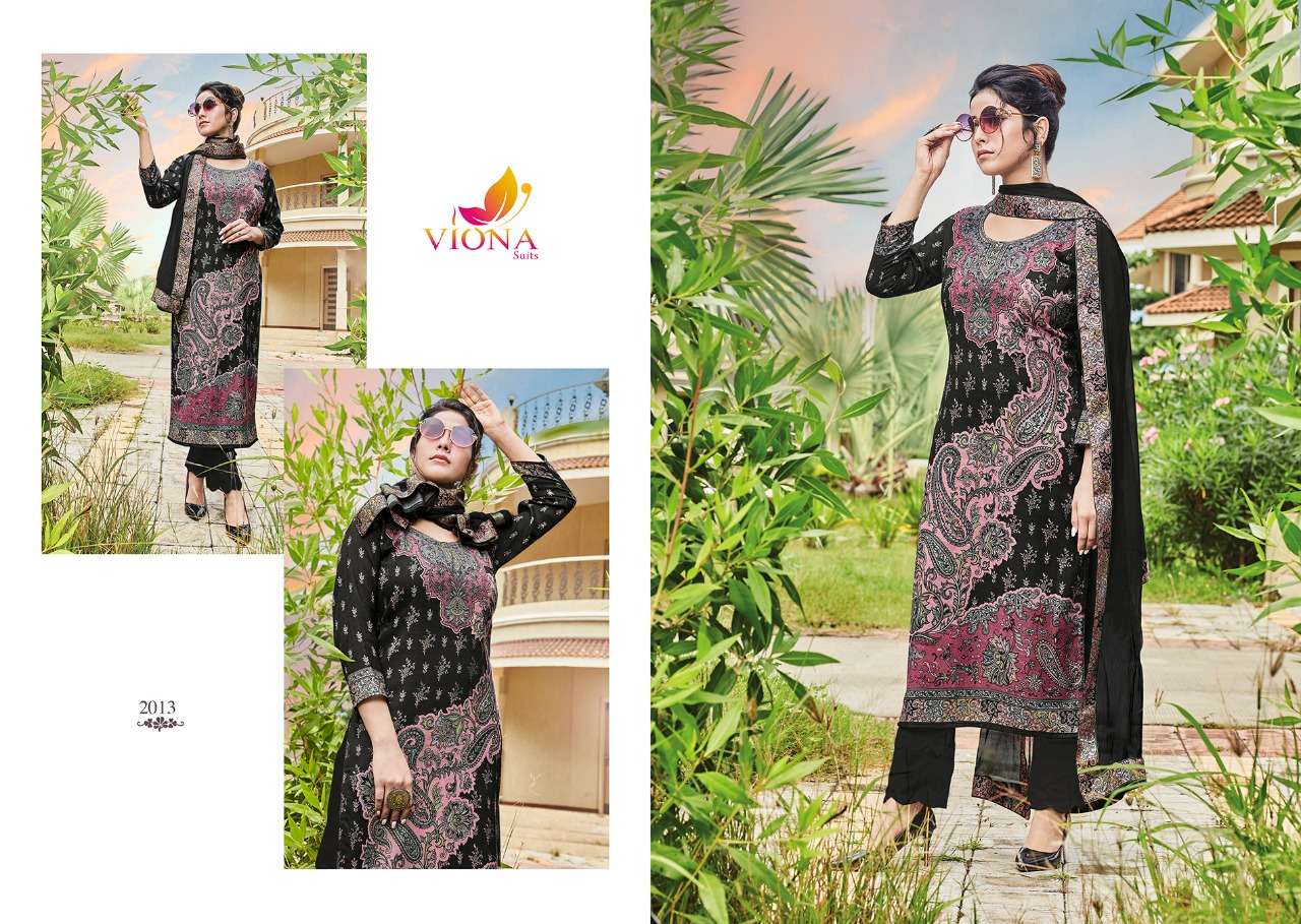 JASMINE BY VIONA SUITS 2009 TO 2016 SERIES BEAUTIFUL SUITS STYLISH FANCY COLORFUL PARTY WEAR & OCCASIONAL WEAR PURE WOLLEN PASHMINA DIGITAL PRINTED DRESSES AT WHOLESALE PRICE