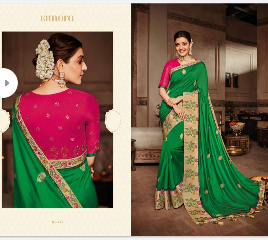 KIMORA SAREES HIT COLLECTION BY KIMORA FASHION COLORFUL BEAUTIFUL FANCY PARTY WEAR & TRADITIONAL WEAR FANCY SAREES AT WHOLESALE PRICE