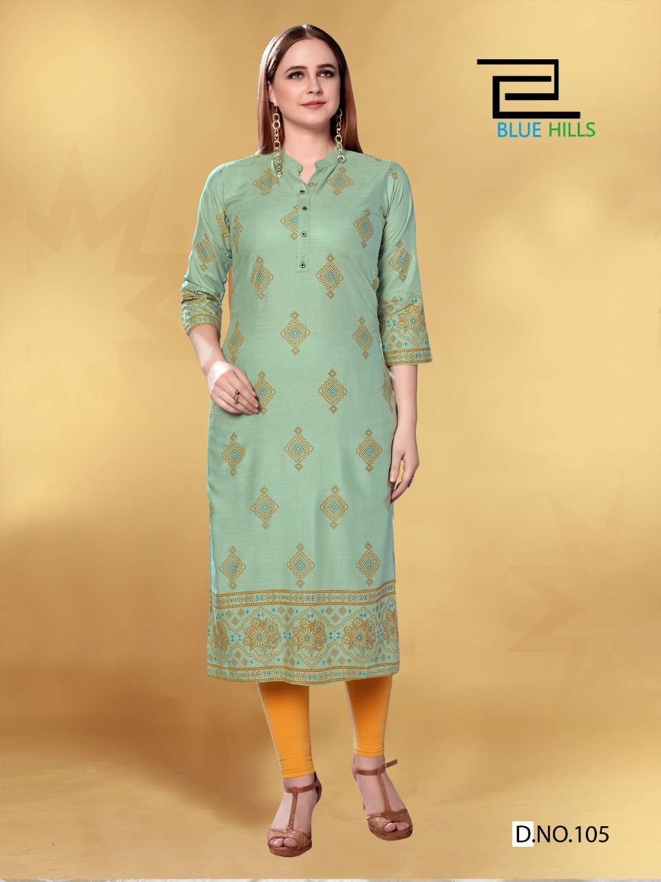 JOLIE BY BLUE HILLS 101 TO 108 SERIES BEAUTIFUL STYLISH FANCY COLORFUL CASUAL WEAR & ETHNIC WEAR & READY TO WEAR 14 KG RAYON FOIL PRINTED KURTIS AT WHOLESALE PRICE
