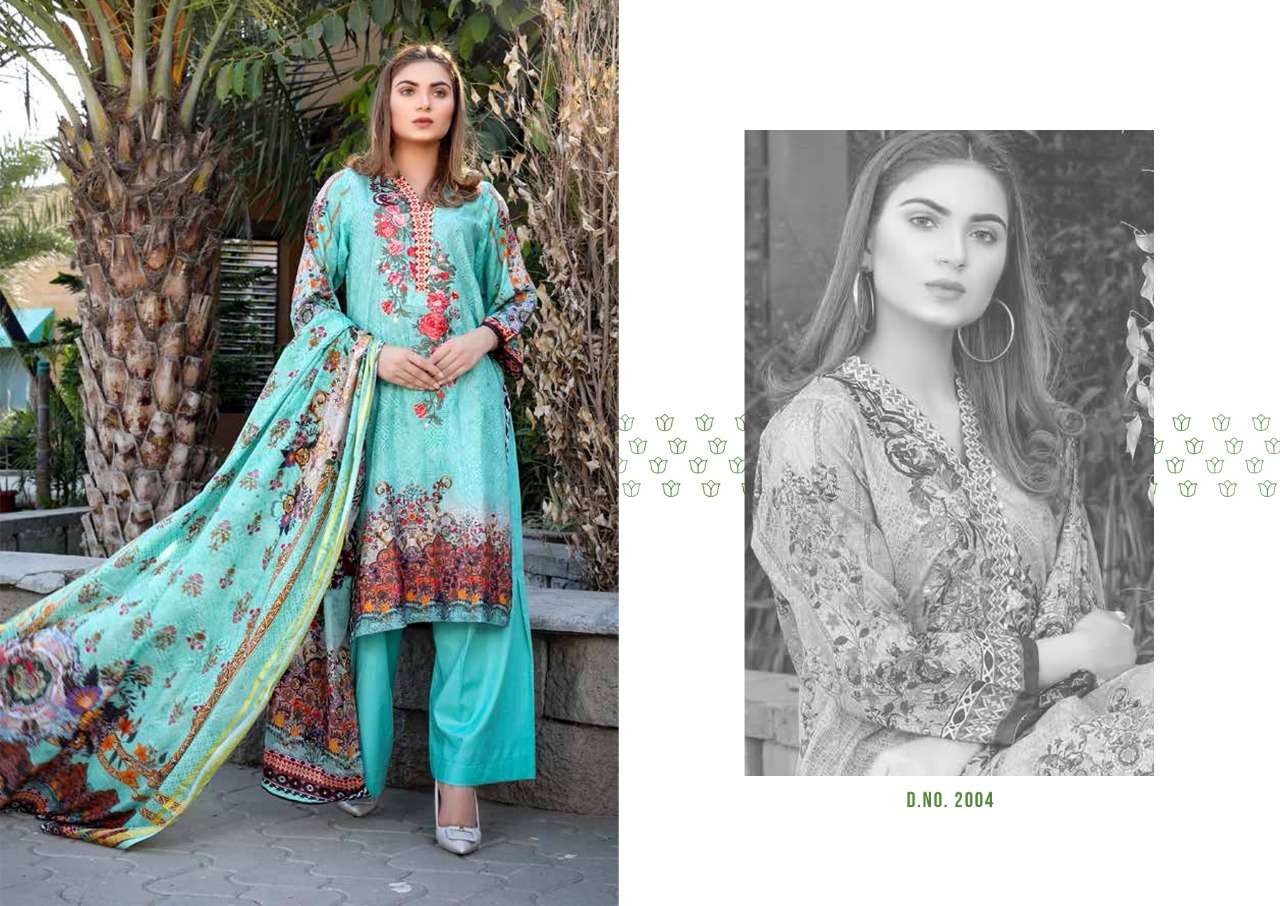 MAHNOOR VOL-2 BY BIN SAEED 2001 TO 2010 DESIGNER SUITS BEAUTIFUL STYLISH FANCY COLORFUL PARTY WEAR & ETHNIC WEAR PURE LAWN COTTON DRESSES AT WHOLESALE PRICE